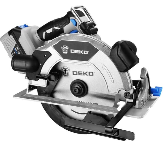 Дисковая (циркулярная) пила аккумуляторная DEKO KDCS20 PRO, 20В, 190мм, 1x4.0Ач 081-1060 1