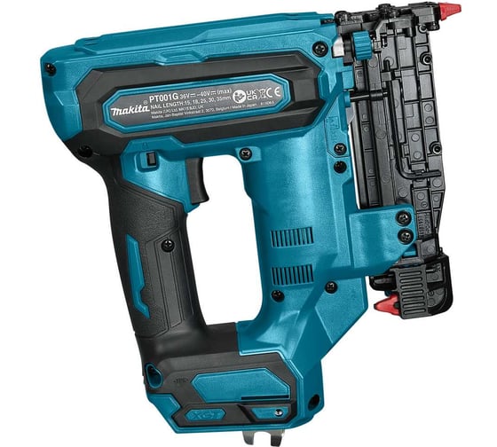 Штифтозабиватель аккумуляторный Makita XGT 40В, BL, XPT, 23GA-15,18,25,30,35 мм, ф0,6 мм, маг. до 120 шт. PT001GZ