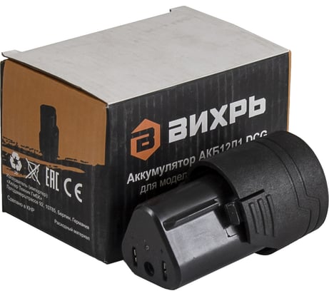 Аккумулятор АКБ12Л1 DCG (12 В; 2 Ач; Li-Ion) для ДА-12Л-2К Вихрь 71/8/73