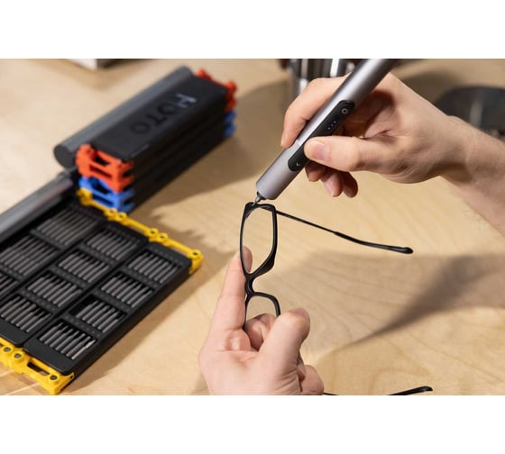 Аккумуляторная отвёртка с набором бит HOTO SNAPBLOQ Electric Precision Screwdriver Master Set (56 предметов, серый, жёлтый, S-A01) HFE0025GL