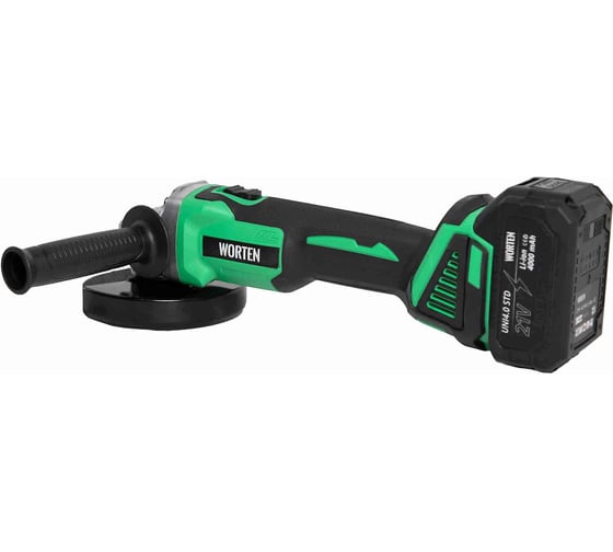 Угловая шлифмашина WORTEN 2x4.0Ач, 21В, D125, М14 IM КА-90000588
