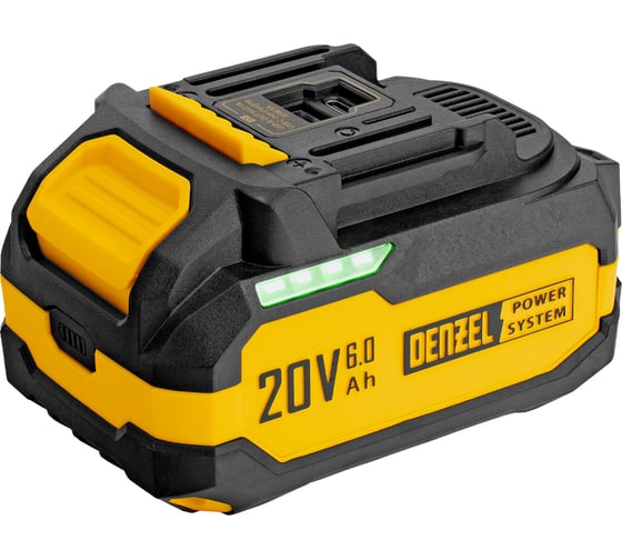 Батарея аккумуляторная Denzel BH-20-6.0, Li-Ion, USB, 20 В, 6.0 Ач 28446