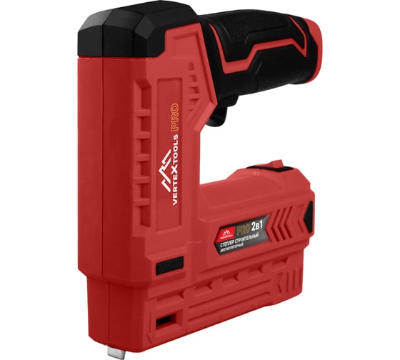 Степлер строительный Vertextools PRO аккумуляторный 2000 mAh, 2В1 (тип 53, 300) 0043-09