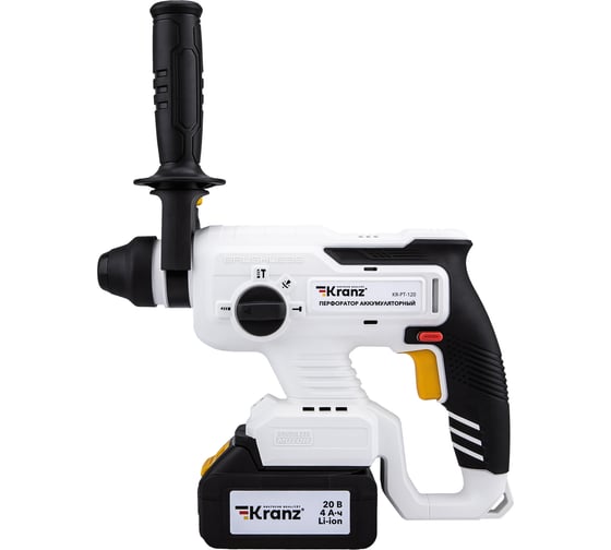 Перфоратор аккумуляторный Kranz SDS-plus, 2,2Дж, 1x4Ач, в кейсе KR-PT-120