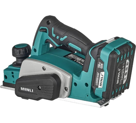 Бесщеточный аккумуляторный рубанок MINLI 82мм. Li-ion 18Vx2 / 4.0A DC501B