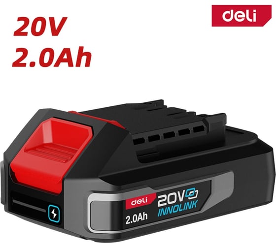 Аккумулятор DELI Li-ion 20В х 2Ач Innolink DE-DC20A2 163022