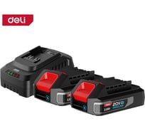 Набор аккумулятор и зарядное устройство DELI Innolink DE-CM20A2E (2 Акб, 20Вх2Ач + ЗУ, Li-ion) 163062