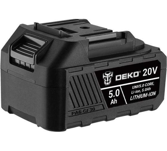 Аккумулятор DEKO UNV5.0, CORE, Li-ion, 20В, 5.0Ач 082-1014