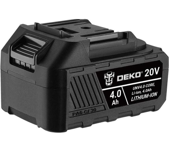 Аккумулятор DEKO UNV4.0, CORE, Li-ion, 20В, 4.0Ач 082-1013