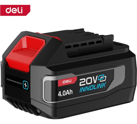Аккумулятор DELI Li-ion 20В х 4Ач Innolink DE-DC20A4 163038 1