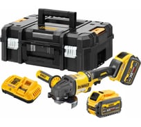 Аккумуляторная угловая шлифмашина Dewalt DCG418T2, 54 В, 125 мм, 9000 об/мин, с 2 АКБ 2 Ач и ЗУ, в кейсе TSTAK DCG418T2-QW