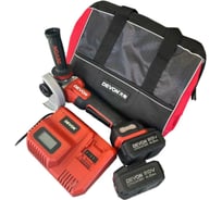 Аккумуляторная углошлифовальная машина DEVON 2 АКБ 4 Ач, З/У, сумка, 2909-LI-20-125-SET