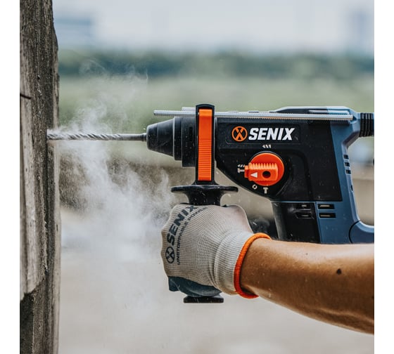 Перфоратор SENIX SDS-plus , серии X2 20В 2.0Дж, 24 мм, 1х5Ач, ЗУ, кейс PDRX2-M4-EU