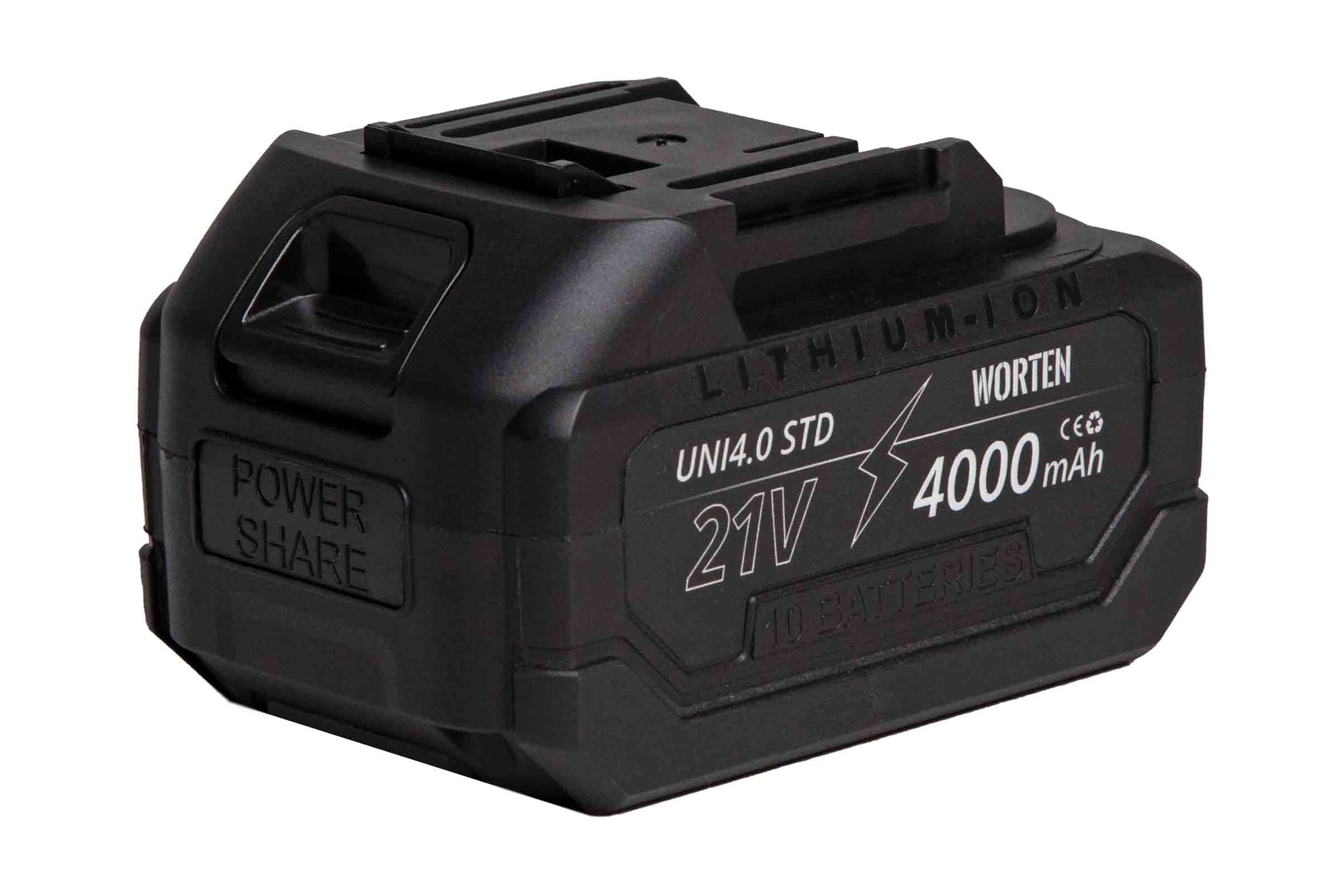Аккумулятор WORTEN UNI4.0 STD, 4.0Ач 21В КА-90000502 — фото 3