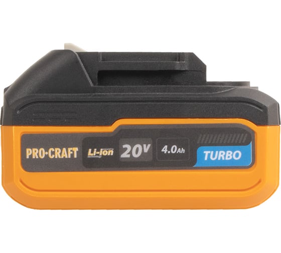 Батарея аккумуляторная PROCRAFT Li-Ion, 20В, 4Ач, BAT20/4 Turbo