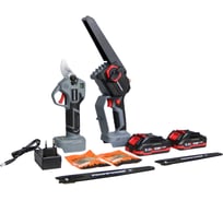 Аккумуляторный бесщеточный набор Profipower 2в1 ProfiSet-2G20 (Li-ion-2шт 20В, 2.0Ач, З/У, в кейсе, E0099, E0216) E0217