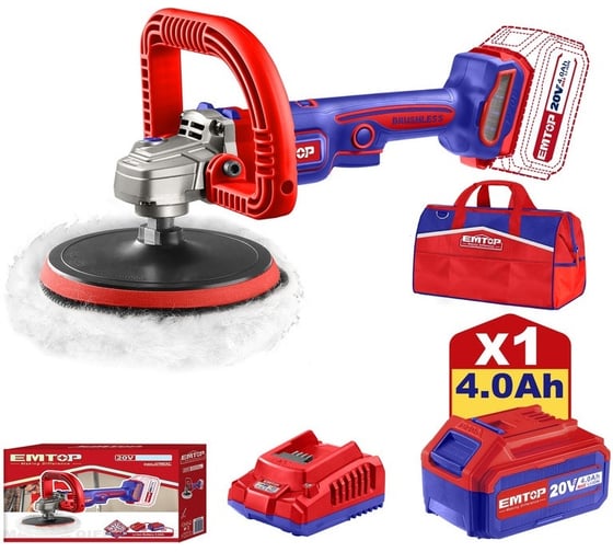 Беспроводная полировальная машина EMTOP ELAP20181 1