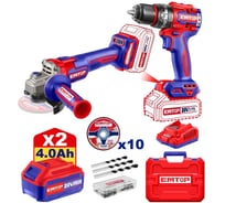 Набор аккумуляторных электроинструментов из 2 предметов EMTOP ECKL20273