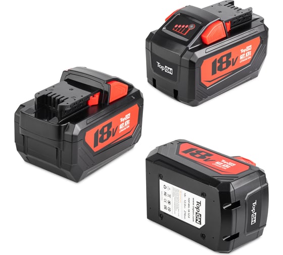 Аккумулятор TopOn 18V 12.0Ah (Li-ion) PN: M18 B12 TOP-MIL-18-12.0 1
