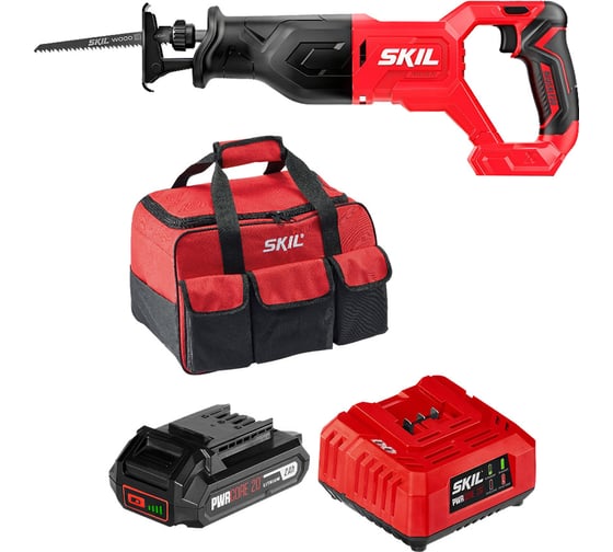 Набор: Аккумуляторная сабельная пила SKIL RS5870 (RS5870SE00+CB5197SE11+BG3224SE00) 9-1-010 1