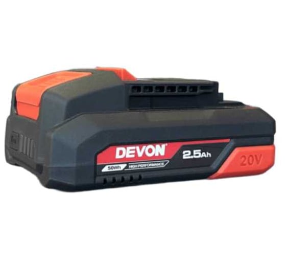 Аккумулятор для электроинструмента DEVON 2.5 Ач 5168-Li-20-25 1