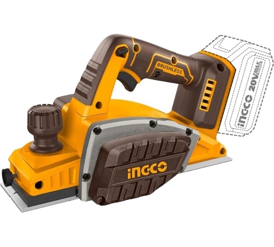 Аккумуляторный рубанок INDUSTRIAL INGCO 20В бесщеточный CRLI20401 1