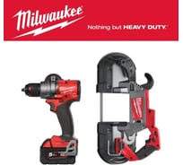 Набор: дрель-шуруповерт M18FDD3-502X + ленточная пила M18CBS125-0 (Инструмент в подарок) Milwaukee PT2509001