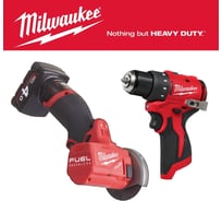 Набор: отрезная машина M12FCOT-422X + дрель-шуруповерт M12BLDDRC-0 (Инструмент в подарок) Milwaukee PT2509017