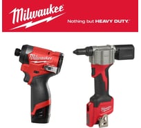 Набор: винтоверт M12FID2-202X + Заклепочник M12BPRT-0 (Инструмент в подарок) Milwaukee PT2509018