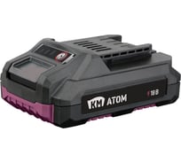 Аккумулятор КМ АТОМ, 18В, 2Ач, Li-Ion BLI-18/2,1