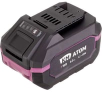 Аккумулятор КМ АТОМ, 18В, 6Ач, Li-Ion, СТМ BLI-18/6.0