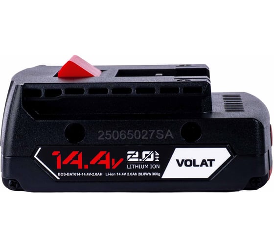 Аккумуляторная батарея VOLAT 14.4V 2.0AH, Li-ion, BAT614 VT-BOS-BAT614-14.4V2.0AH 1