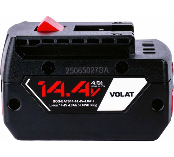 Аккумуляторная батарея VOLAT 14.4V 4.0AH, Li-ion, BAT614 VT-BOS-BAT614-14.4V4.0AH 1