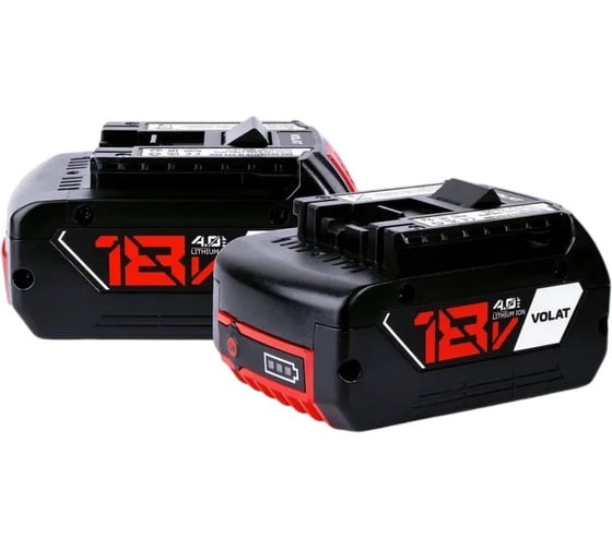 Аккумуляторная батарея VOLAT 18.0V 4.0AH, Li-ion, BOS-GBA180LED VT-BOS-GBA180-18.0V4.0AH 1