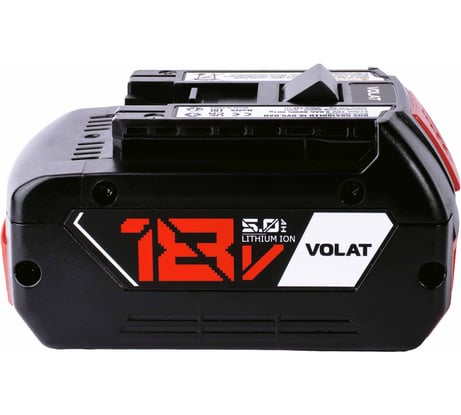 Аккумуляторная батарея VOLAT 18.0V 5.0AH, Li-ion, BOS-GBA180LED VT-BOS-GBA180-18.0V5.0AH