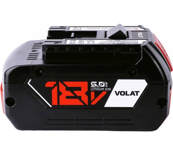 Аккумуляторная батарея VOLAT 18.0V 5.0AH, Li-ion, BOS-GBA180LED VT-BOS-GBA180-18.0V5.0AH 1