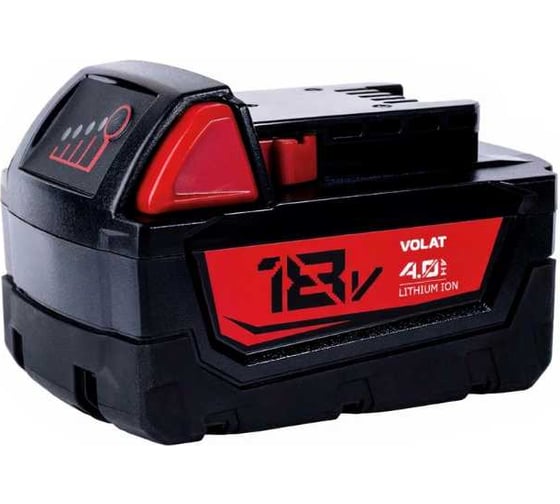 Аккумуляторная батарея VOLAT 18.0V 4.0Ah (Li-ion) MIL-M18 VT-MIL-M18-18.0V4.0AH 1