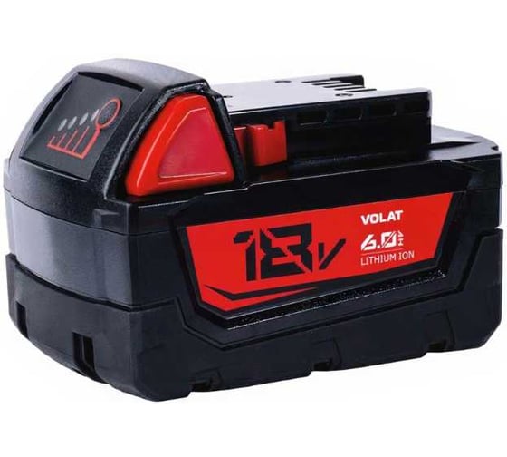 Аккумуляторная батарея VOLAT 18.0V 6.0Ah (Li-ion) MIL-M18 VT-MIL-M18-18.0V6.0AH 1