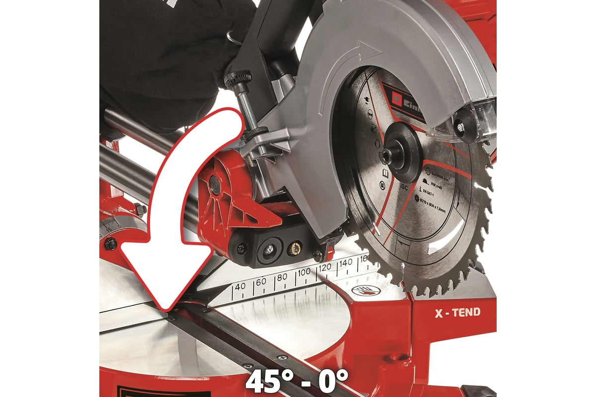 Торцовочная аккумуляторная пила с протяжкой Einhell PXC TE-SM 36/210  Li-Solo 4300880 - выгодная цена, отзывы, характеристики, 1 видео, фото -  купить в Москве и РФ