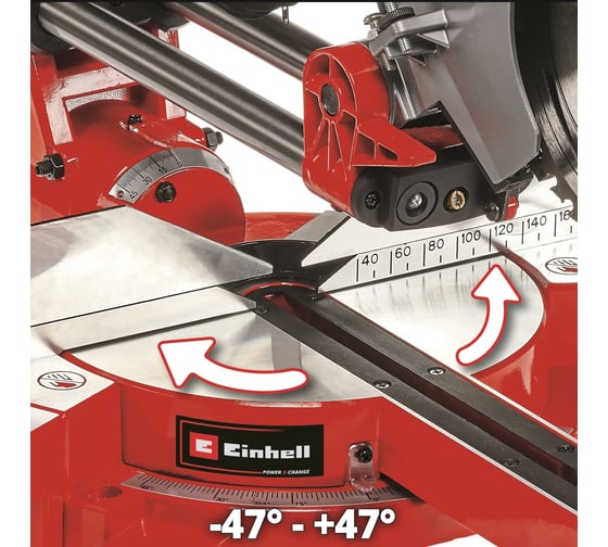 Торцовочная аккумуляторная пила с протяжкой Einhell PXC TE-SM 36/210 Li-Solo 4300880