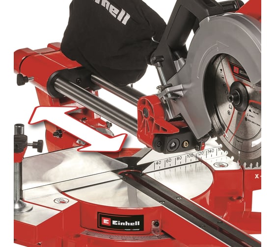 Торцовочная аккумуляторная пила с протяжкой Einhell PXC TE-SM 36/210 Li-Solo 4300880