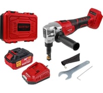Аккумуляторные ножницы WORTEX высечные CNB 1825 XLT SET бесщеточные, 18В, 800-2300 ход/мин, до 2,5мм, 1х4Ач 1318929