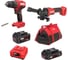 Аккумуляторная ударная дрель-шуруповерт SKIL HD6280+ AG2990 + набор SC0060+BY5197 +BG4127+ BY5196 9-1-036 1