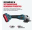 Бесщёточная аккумуляторная угловая шлифмашина ALTECO CAGB 18-125 Li BL 39274 4