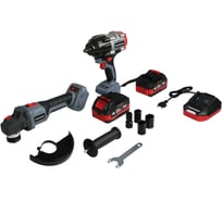 Аккумуляторный бесщеточный набор Profipower 2в1 ProfiSet-2H20 (Li-ion-2шт 20В, 4.0Ач, З/У, коробка, E0080, E0186) E0286