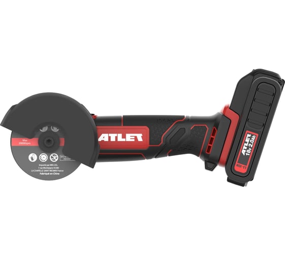 Аккумуляторная угловая шлифовальная машина ATLET CGA18MD1H 1