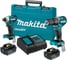 Набор аккумуляторного инструмента Makita 18 В: дрель-шуруповерт DHP487 + ударный шуруповерт DTD157, с 2 АКБ 5 Ач и ЗУ, в кейсе, DLX2414ST 1