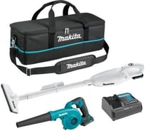 Набор инструмента Makita вертикальный пылесос + воздуходув, 12 В CLX245SAX1