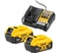 Аккумуляторный набор Dewalt DCK2026P2T, 18 В: дрель-шуруповерт DCD805 + УШМ DCG405, с 2 АКБ 5 Ач и ЗУ, в кейсе TSTAK DCK2026P2T-QW 6