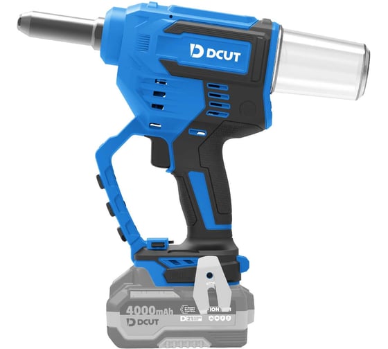Заклёпочник аккумуляторный DCUT DCZ02821, усилие 20000Н, ход 28мм, заклёпка 4,0-6,4мм, коробка, б\акк и з\у, сервис 1года DCZ02821-SP1 1
